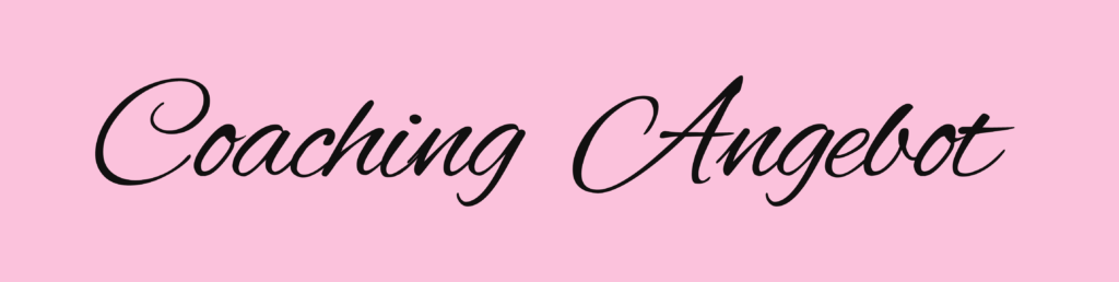 Coaching Angebot